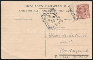 cca 1910 Katona Nándor (1864-1932) festőművész autográf sorai és aláírása Kézdi-Kovács László (1864-...