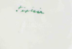 Herendi Tertia 24 darabos készlet. Tálak, tálkák, csészék, közte sérültekkel