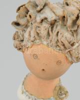 Győrbíró Enikő (1932-1999):Lány. Jelzett, kis kopottsággal, m: 25 cm