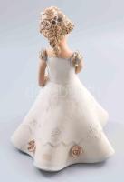 Győrbíró Enikő (1932-1999): Szoknyás hölgy. Jelzett, kis kopottsággal, m: 31 cm