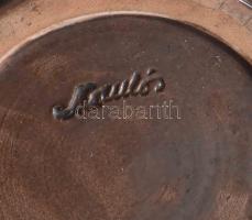 Komlós váza. Jelzett, kopással, m: 18 cm