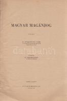 Fülei-Szántó Endre - Schindler Balbina
Magyar magánjog. Jegyzet. Fülei-Szántó Endre egyetemei nyilv...