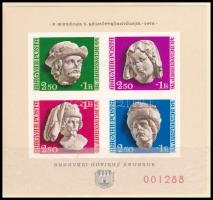 1976 Bélyegnap (49.) - A MABÉOSZ X. küldöttgyűlése vágott blokk hátoldalán A MAGYAR POSTA AJÁNDÉKA felirattal dísztokban (20.000)