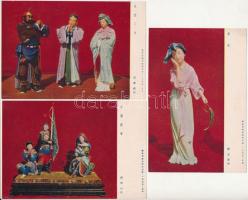 Kínai népművészet és kézművesség / Chinese Folk Arts and Crafts - 8 db modern nem képeslap hátoldalú...