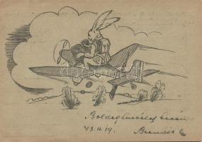 Airplane easter bunny (EB)