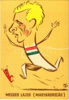 1966 Mecser Lajos. Sportpropaganda VIII. Atlétikai EB / Hungarian champion long-distance runner s: Szepes Béla