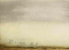 Diosi jelzéssel: Harmonikázó kisfiú. Pasztell, papír. Dekoratív, üvegezett, sérült fakeretben, 42×28...