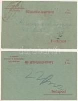 2 db régi Hölgyszépségverseny. A budapesti mészáros- és hentes-ifjúság nyári mulatsága. Hátoldalon szavazó lap / 2 pre-1945 Lady Beauty Contest of the Budapest Butcher Youth's summer festival, advertisement, ballot paper on the backside