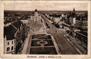 1931 Kecskemét, látkép a Rákóczi út felé, zsinagóga (EB)