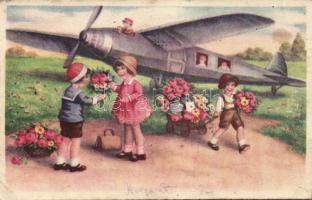 Airplane with children (EK)