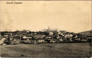 1928 Tamási, Tolna-Tamási; látkép zsinagógával. Jeruzsálem Ede kiadása (fl)