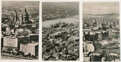 Budapest V. Országház, Parlament - 3 db modern Képzőművészeti Alap képeslap