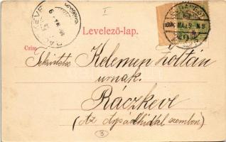 1904 Budapest I. Krisztina tér és Pálya utca sarok, templom, üzlet, villamossín