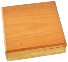 DN "A magyarság agrárkultúrájáért" öntött bronz emlékérem fa tokban (92mm) T:XF