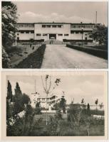 Budapest III. Békásmegyer, Fővárosi Tanács üdülője, belsó - 8 db modern Képzőművészeti Alap képeslap