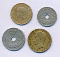 Románia 1906. 5b Cu-Ni + 10b Cu-Ni + 1930. 5L "I. Mihály" + 10L "II. Károly" T:VF,F Romania 1906. 5 Bani Cu-Ni + 10 Bani Cu-Ni + 1930. 5 Lei "Mihail I" + 10 Lei "Carol II" C:VF,F