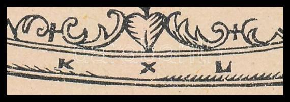 Kozma Lajos (1884-1948): Bőséges vacsora. Fametszet, papír, jelzett a metszeten, paszpartuban, 8×6,5...