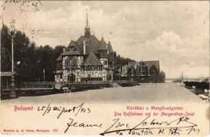 1903 Budapest XIII. Kávéház a Margit szigeten. Komlós A. és Társa kiadása (fl)