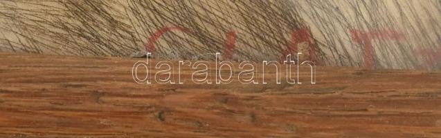 Glatz Oszkár (1872-1958) - Prihoda István (1891-1956): Betűvetés. Színezett rézkarc, papír. Utólagos...