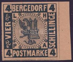 1861 Mi 5 ívszéli bélyeg Borek garanciával