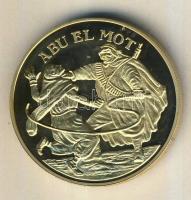 Németország 1992. "Karl May - Abul Et Mot" aranyozott Cu-Ni emlékérem tanúsítvánnyal T:PP