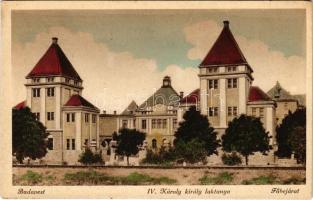 Budapest XI. Sashegy, IV. Károly király laktanya, főbejárat. Schäffer Á. udvari fényképész (fl)