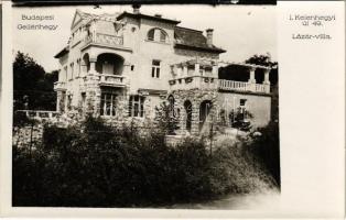 Budapest XI. Gellérthegy, Lázár villa, homlokzat. Kelenhegyi út 49. photo