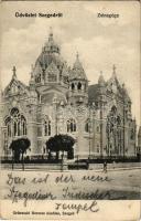 1905 Szeged, zsinagóga. Grünwald Herman kiadása (EK)