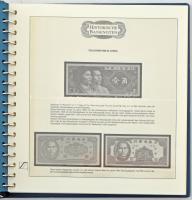 LINDNER "HISTORISCHE BANKNOTEN" előnyomott album bankjegyek számára 40 lappal