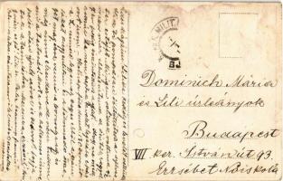 Bosnyák katonák / K.u.K. military, Bosnian soldiers. litho s: Ludwig Koch (ázott / wet damage)