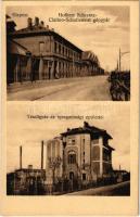 Budapest XIX. Kispest, Hofherr-Schrantz-Clayton-Shuttleworth gépgyár, Textilgyár az igazgatósági épülettel. Thienschmiedt E. kiadása