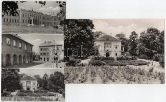 Budapest XXII. Budatétény - 6 db Képzőművészeti Alap modern képeslap: Kertészeti Kutató Intézet, Bar...