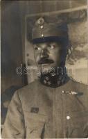 1916 Valló József csendőrszázados fotója és levele feleségének, amiben azt kérdezi megismeri-e őt / WWI K.u.K. military, gendarmerie captain. photo + &quot;K.u.K. Feldgendarmeriekommando Feldpost Nr. 201.&quot; &quot;TÁBORI POSTAHIVATAL 108&quot; (EK)