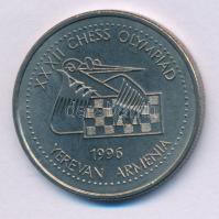 Örményország 1996. 100D Cu-Ni 32. Sakkolimpia - Jereván T:AU Armenia 1996. 100 Dram Cu-Ni XXXII Chess Olympiad in Yerevan C:AU Krause KM#69