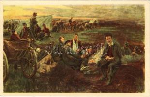 Petőfi: A szabadsághoz. A magyar pedagógusok a görög gyermekekért. Kiadja a Magyar Pedagógusok Szabad Szakszervezete a görög polgárháború miatt menekülők megsegítésére / Hungarian Revolution of 1848, charity card for the refugees of the Greek Civil War (1942-49) (EK)