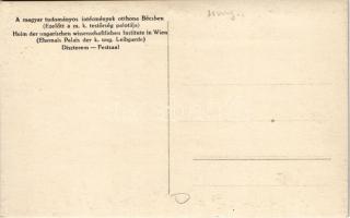 A magyar tudományos intézmények otthona Bécsben (Ezelőtt a m. k. testőrség palotája) díszterem belső...