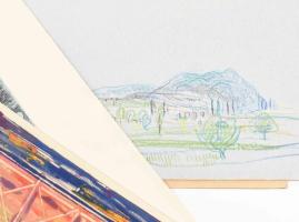 Varga Mátyás (1910-2002) és más művészek: Egyedi rajzok, akvarellek és sokszorosított grafikák, össz...