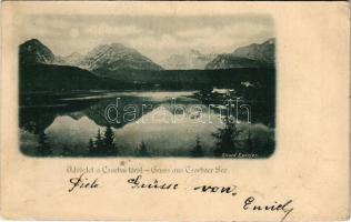 1898 (Vorläufer) Tátra, Magas-Tátra, Vysoké Tatry; Csorba-tó. Divald Eperjes / Csorba-See / lake (fl)