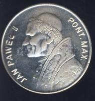 Lengyelország DN "600 éves a Jasna Góra-i pálos kolostor Częstochowában - II. János Pál pápa" ezüstözött ffém emlékérem T:BU