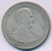 1930. 5P Ag "Horthy jobbra" T:F patina Adamo P8