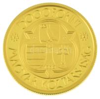 1990. 5000Ft Au "Mátyás király" (7,01g/0.986) T:PP fo. 
Hungary 1990. 5000 Forint Au &quo...