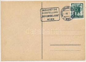 1938 Der ewige Jude. Grosse politische Schau in der Nordwestbahnhalle in Wien / Az örök zsidó. Antis...