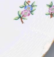 Herendi eton mintás nagytányér és mélytányér, jelzett, restaurált, d: 25 cm