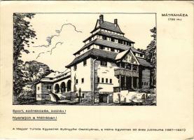 Mátraháza (Gyöngyös), reklámlap. A Magyar Turista Egyesület Gyöngyösi Osztályának, a Mátra Egyletnek 50 éves jubileuma 1887 - 1937. (EK)