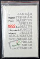 1992 A Magyar Posta 1992-ben kibocsátott bélyegei, évkönyv blokkokkal együtt