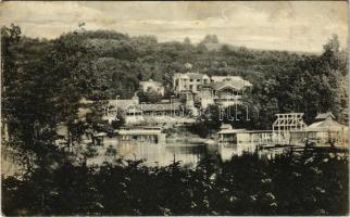 Szovátafürdő, Baile Sovata; Medve tó. Kiadja Borbély Gyula / Balta Ursului / lake (ázott / wet damage)