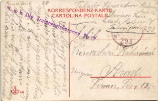 Trieste, Trieszt; Porto / port + "K.u.k. Div. Traincrsatzkolonne Nr. 7." (EK)