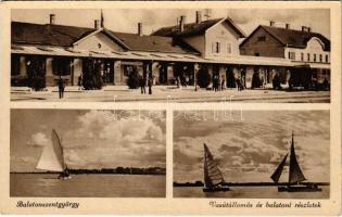 Balatonszentgyörgy, vasútállomás és balatoni részletek