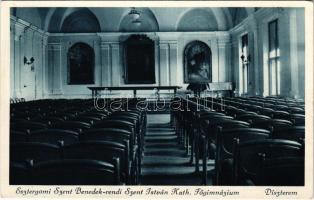 Esztergom, Szent Benedek-rendi Szent István katolikus főgimnázium, díszterem, belső