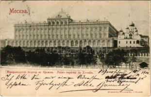 1900 Moscow, Moskau, Moscou; Palais Imperial du Kremlin / Kreml, royal palace (small tear)